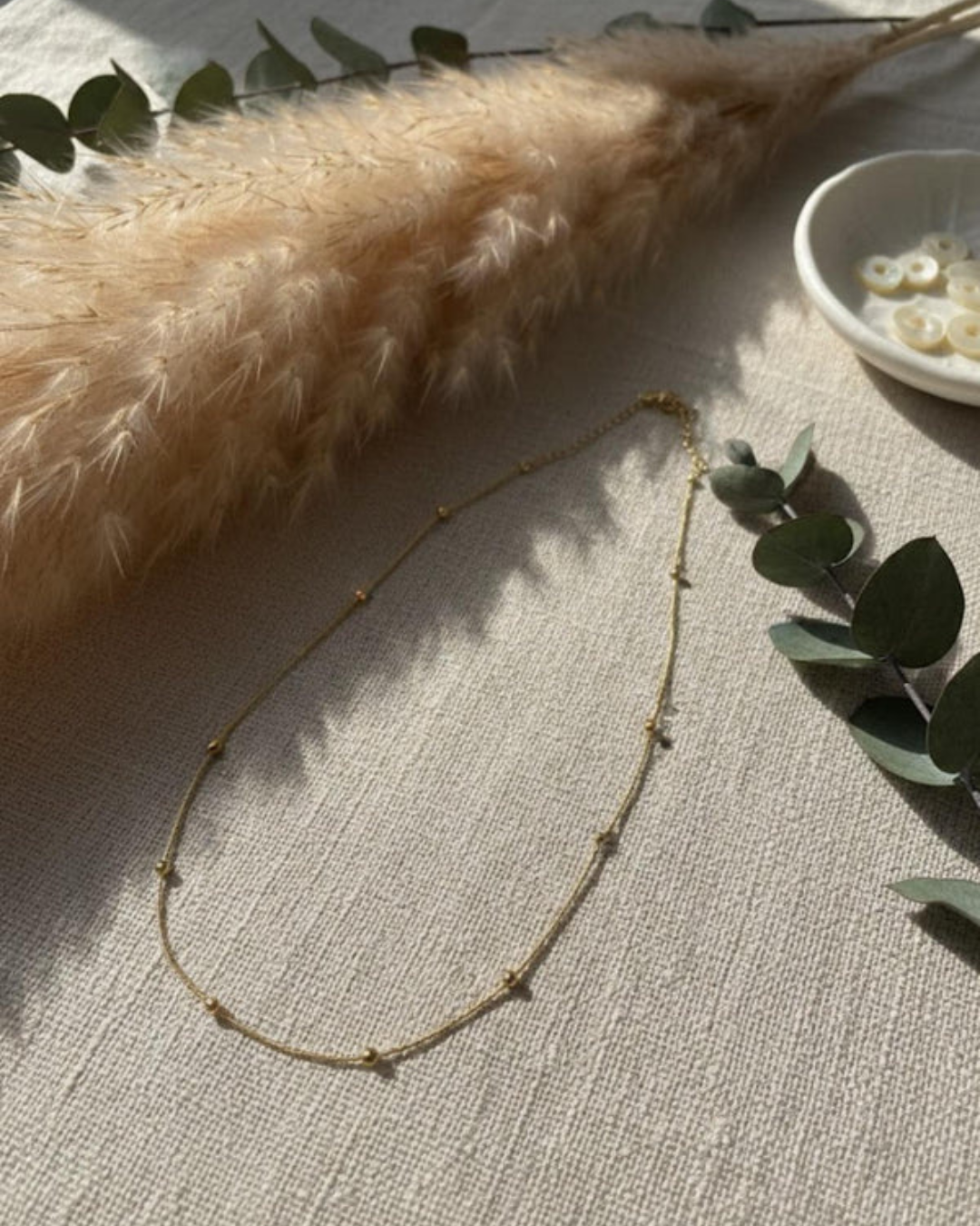 Serene Mother-of-Pearl Tag Necklace Set