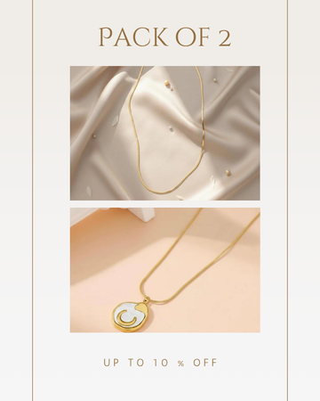 Celestial Fluidity Gold Necklace Set