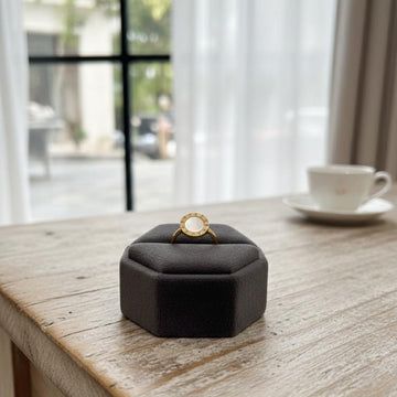 Roman Numeral Silver Dial Ring