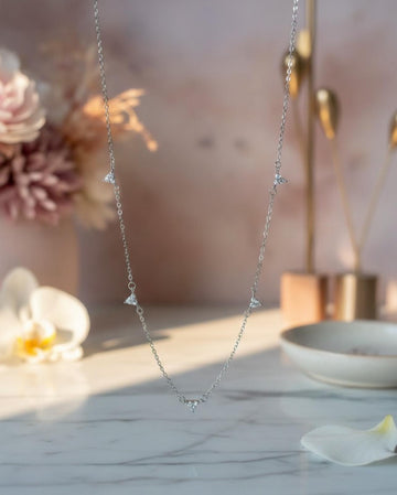 Minimal Silver Stud Chain