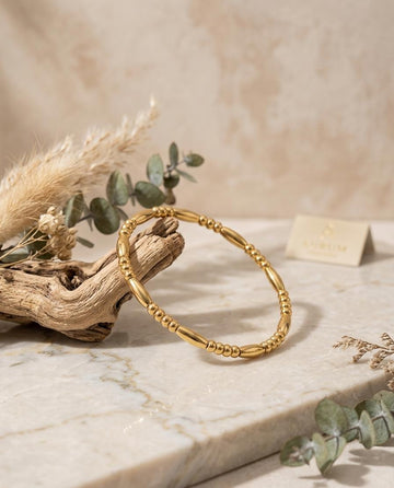Beaded Gold Bracelet