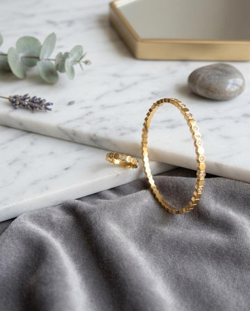 Honeycomb Bracelet & Ring Set