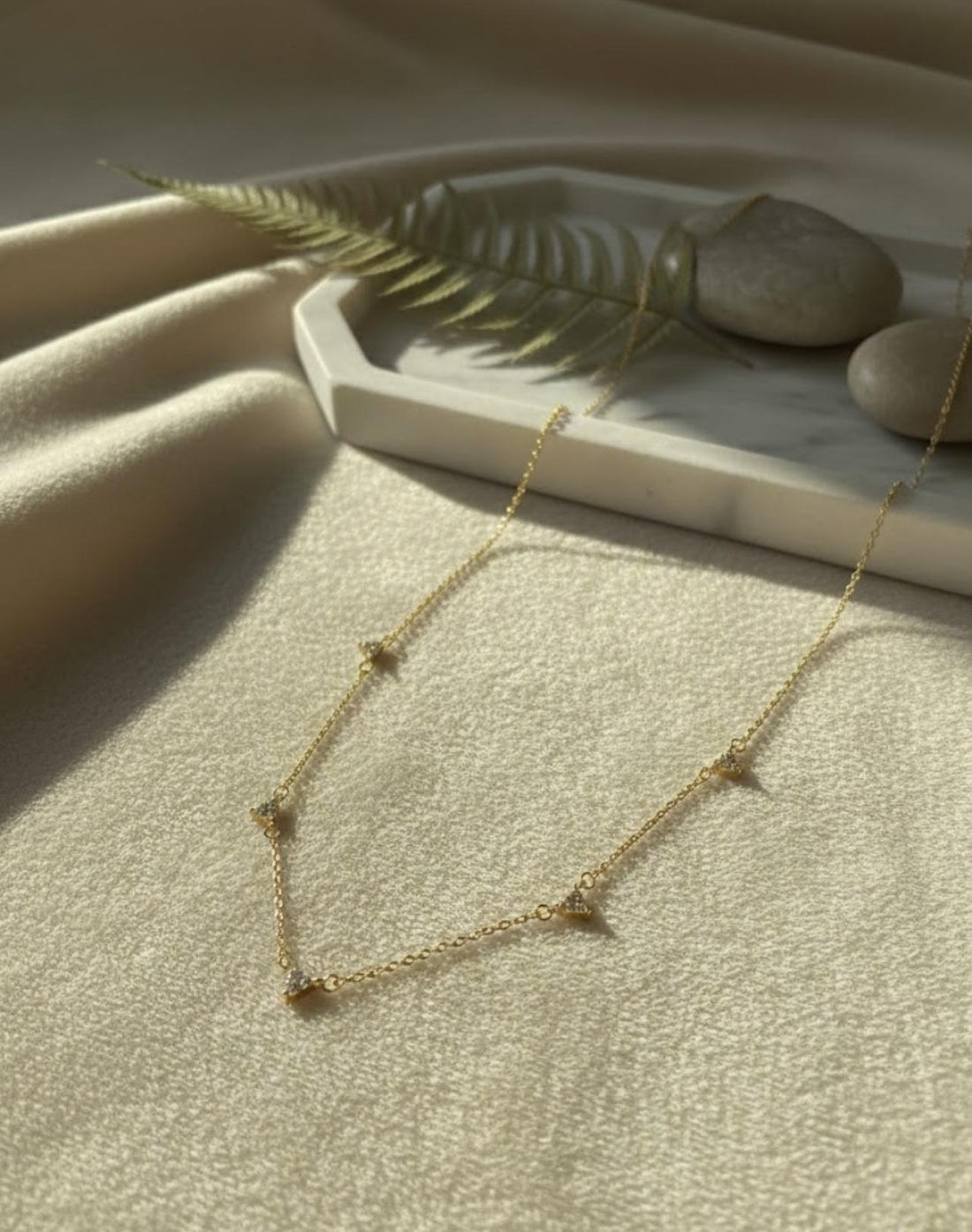 Golden Studded Gold Chain