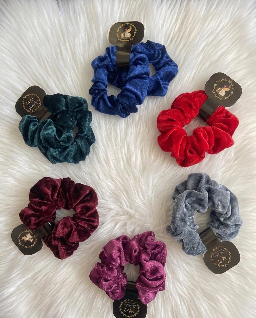 Pair of 2 Velvet Scrunchies – Soft, Stylish & Hair-Friendly