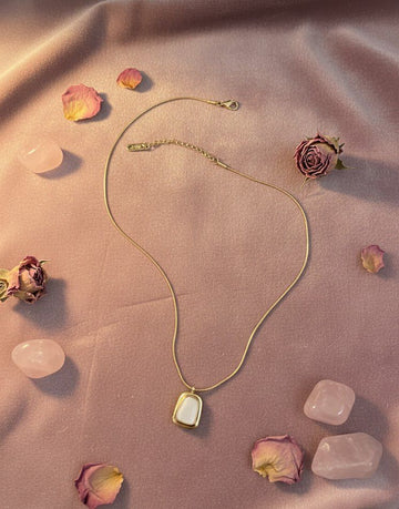 White Stone Necklace