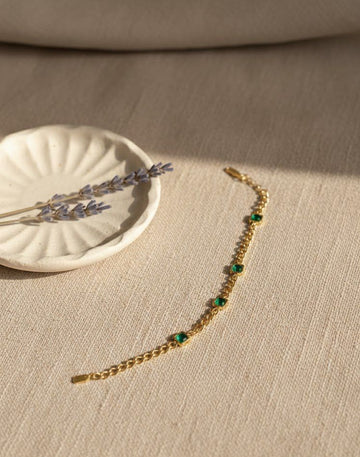 Dewdrop Bracelet Emerald