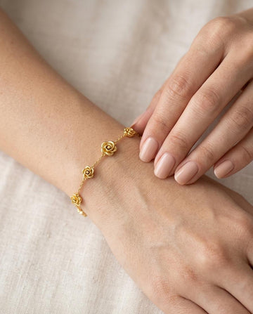 Rose Blossom Gold Bracelet